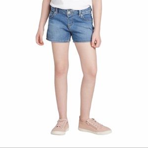 Cat & Jack™ Girls' Jean Shorts - Blue Denim 7/8